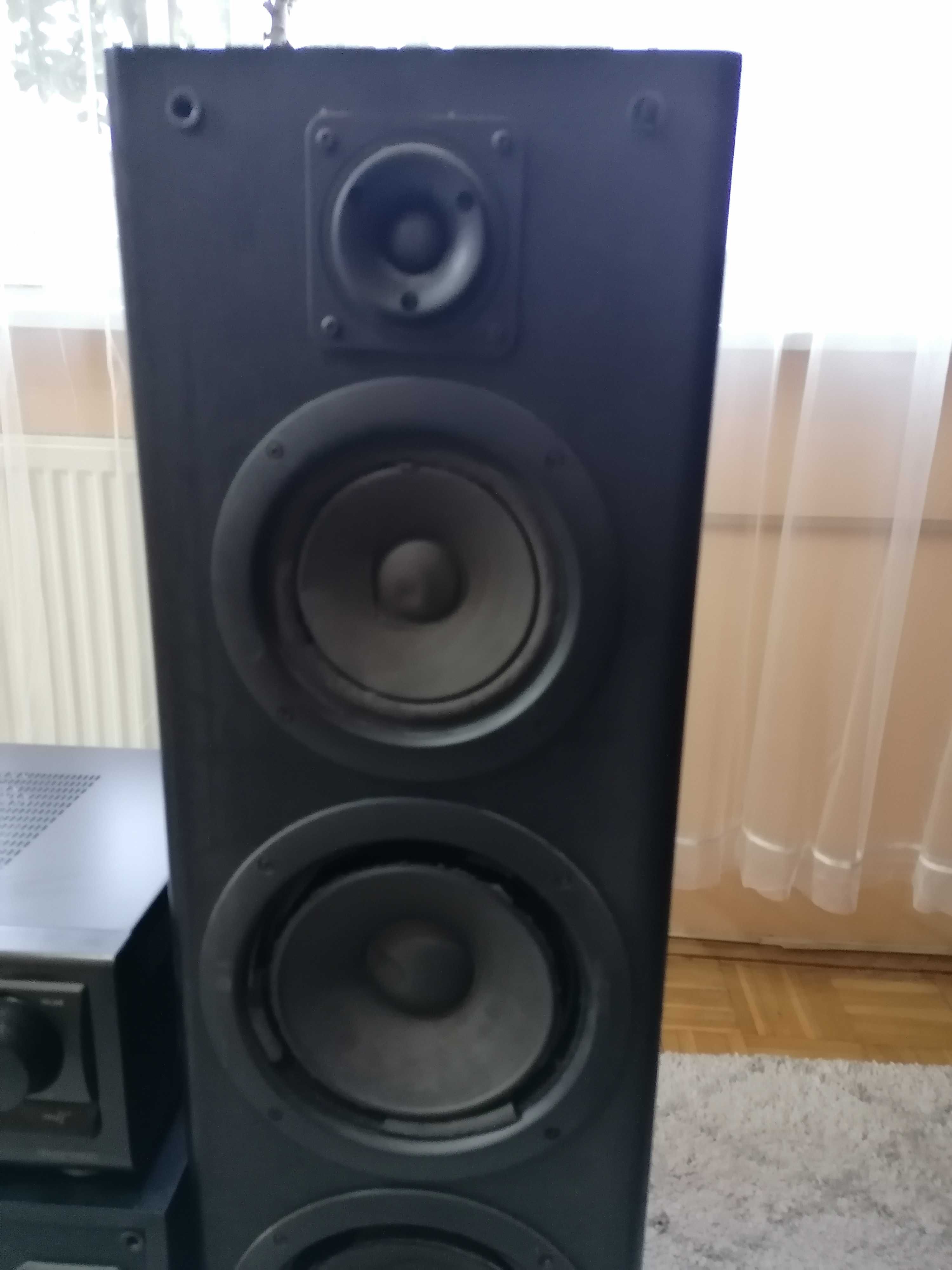 Amplituner Technics SA-AX710 z 3 kolumnami