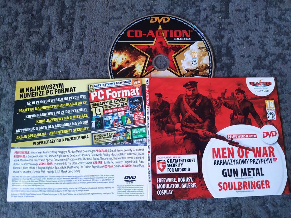 Men of War Karmazynowy Przypływ Red Tide CD-Action 262 PC DVD PL