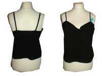 Ulla Popken czarny top premium plus size biustonosz eur 52