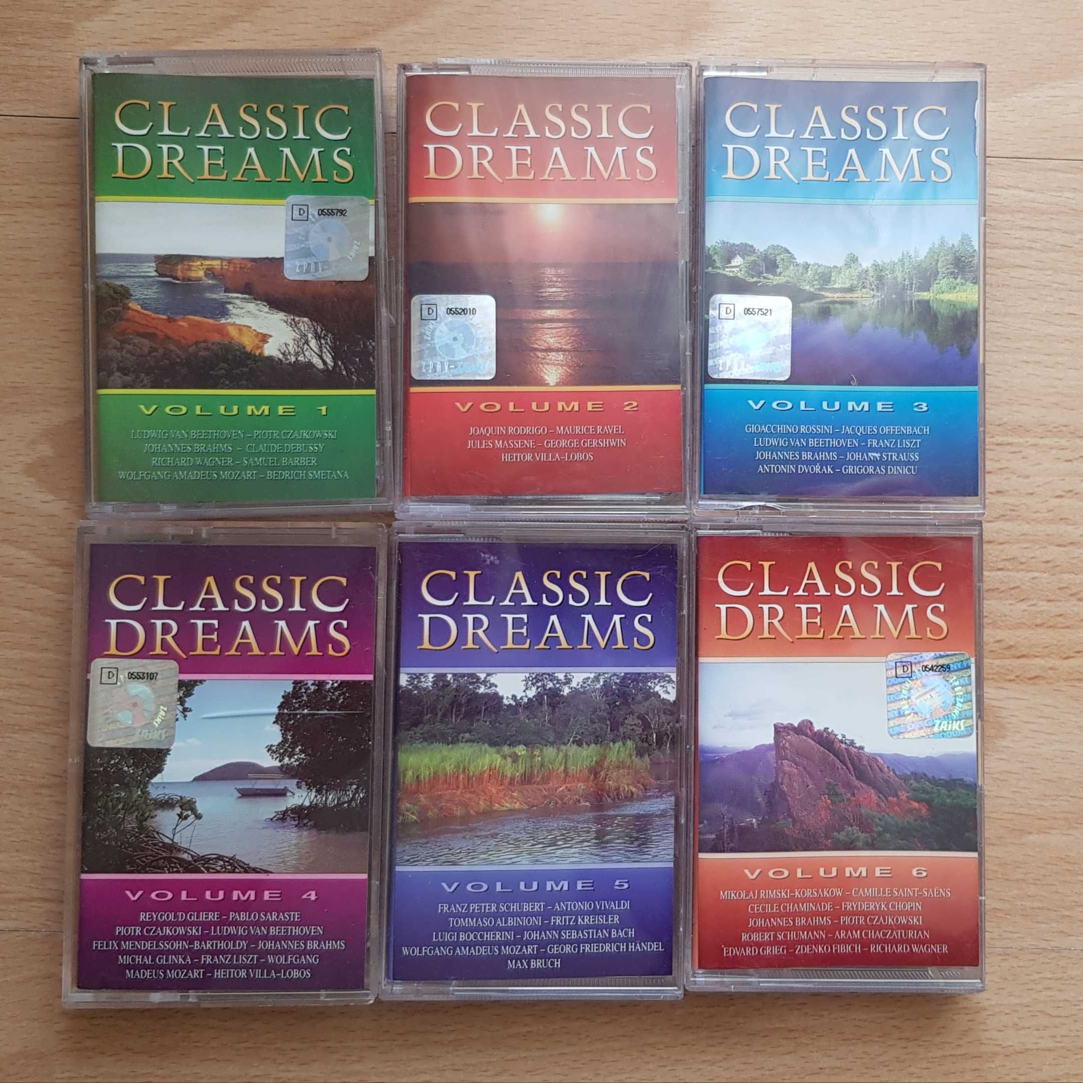 6 kaset magnetofonowych z muzyką klasyczną