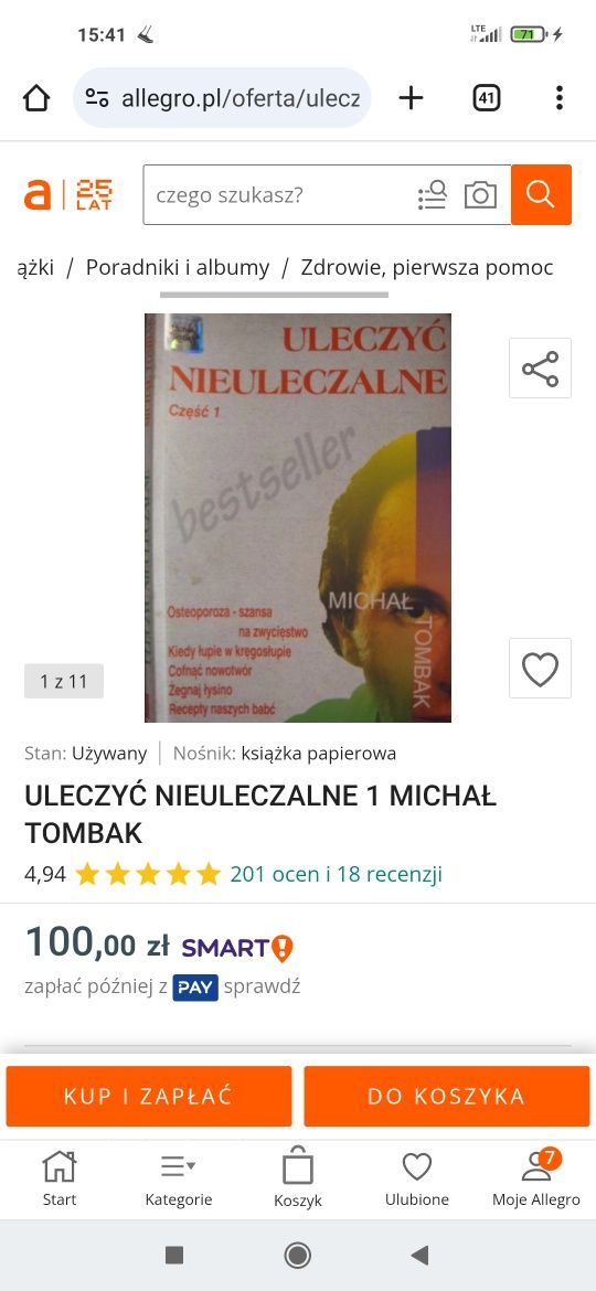 Uleczyć nieuleczalne - część 1 - Michał Tombak za 1/3 ceny