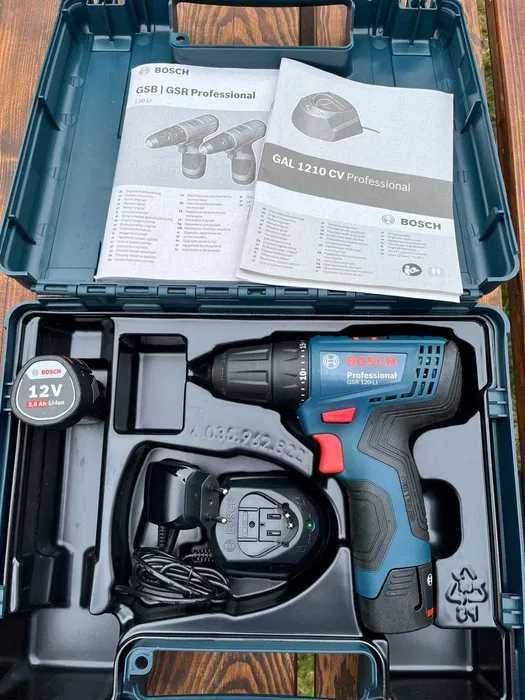 WKRĘTARKA akumulatorowa 12V GSR 120-LI BOSCH 2x2,0Ah walizka