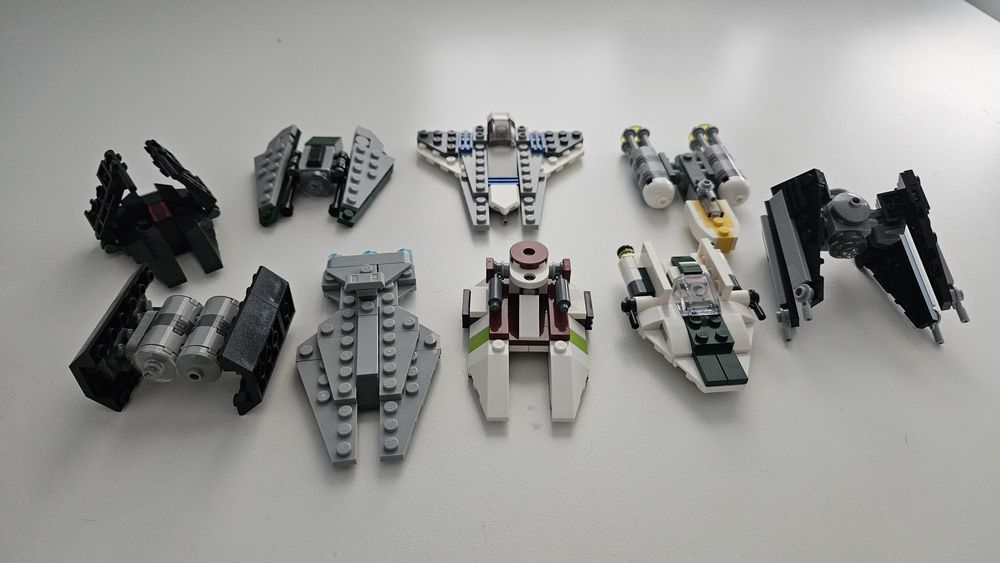 Mini Statki Lego Star Wars z gazetek