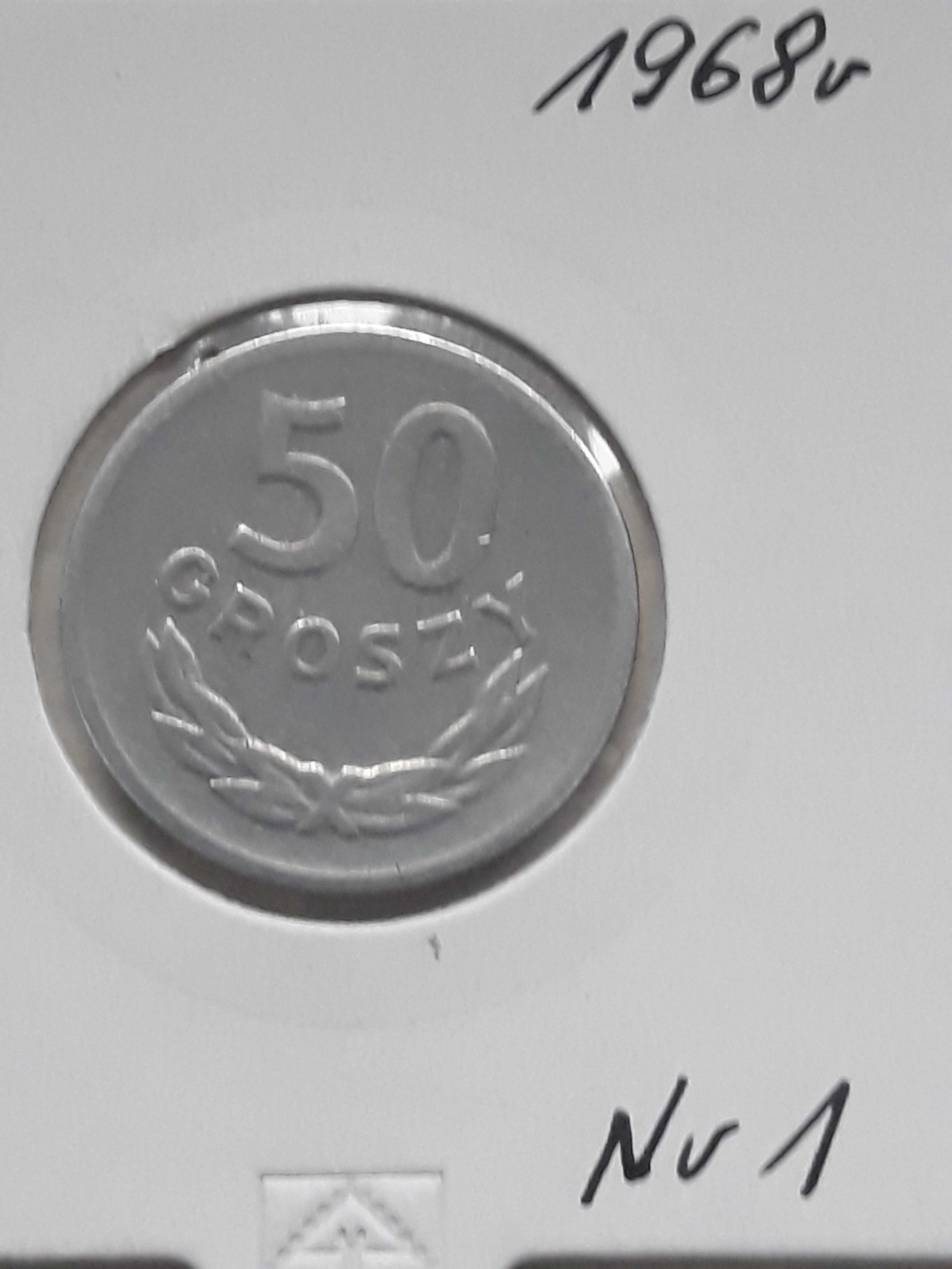 50 Groszy PRL 1968 r. - nr 1 - Rzadkość