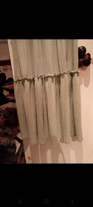 Vestido de verão e meia estação, comprido, verde água - M - Tiffosi