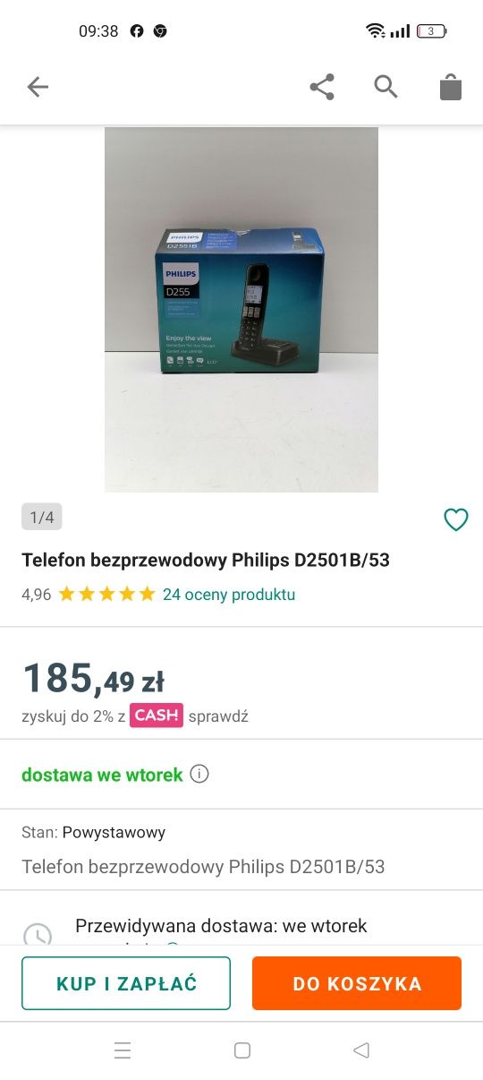 Telefon stacjonarny bezprzewodowy