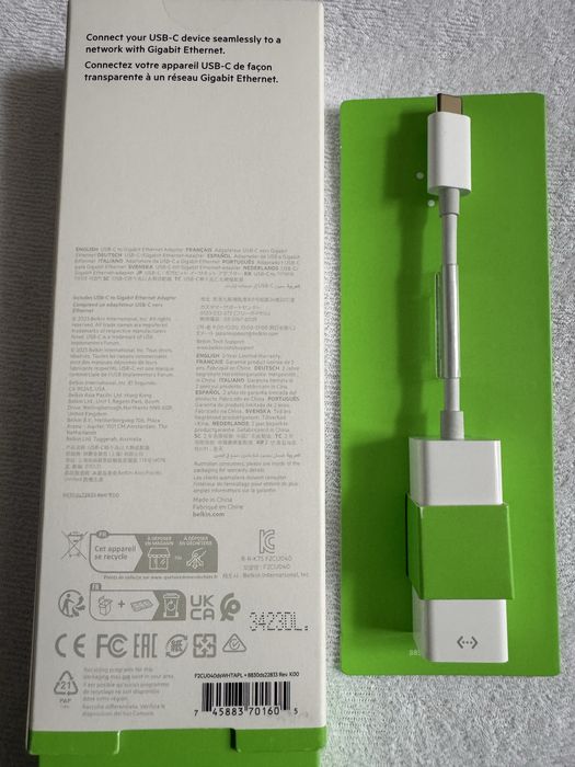 Зарядное для macbook pro iphone magsafe optibay usb c ethernet belkin