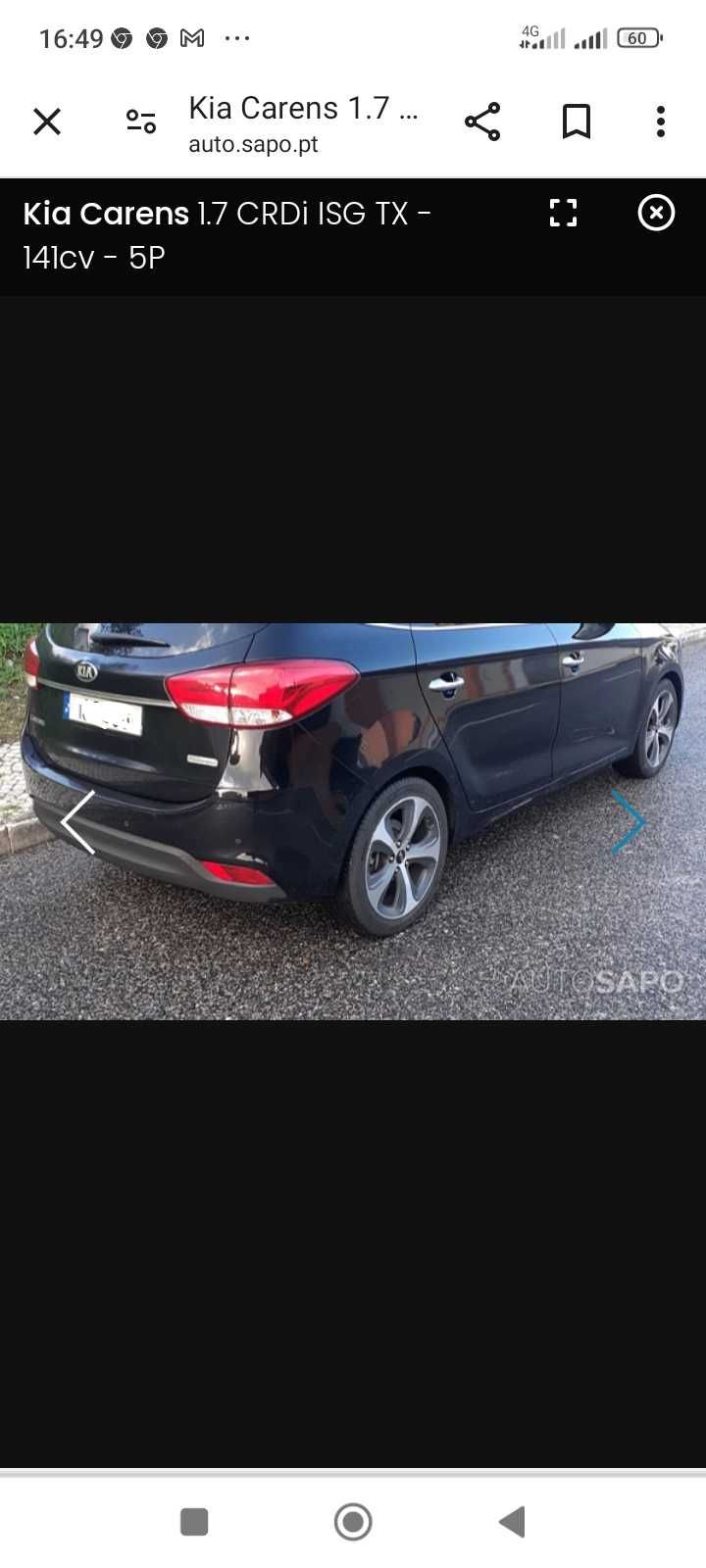 Kia carens 1.7 CRDI 2018