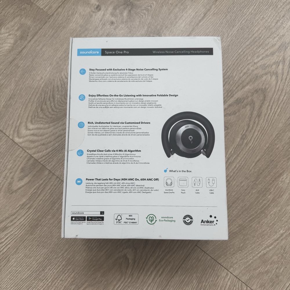 Оригінал Навушники Soundcore Space One Pro Hi-Res