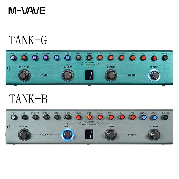 M-Vave Tank-G / Tank-B Процесори для гітари та басу