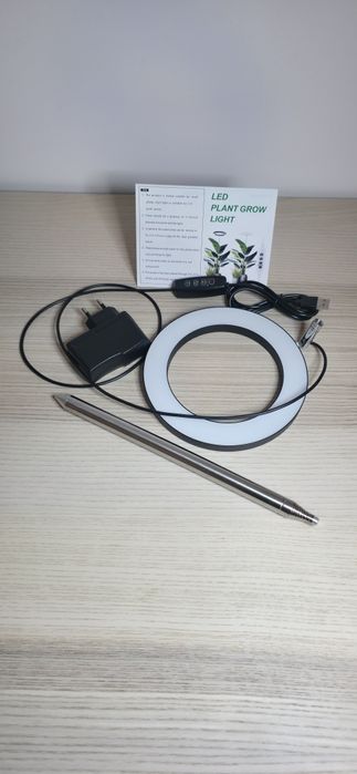 Nowa Lampa LED do Wzrostu Roślin "Halo" z Timerem i Ściemniaczem