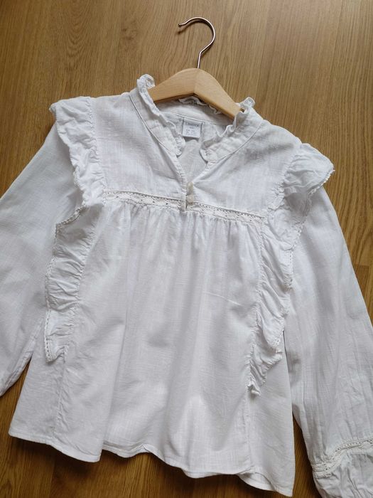 Bawełniana bluzka z falbanami Lindex 140