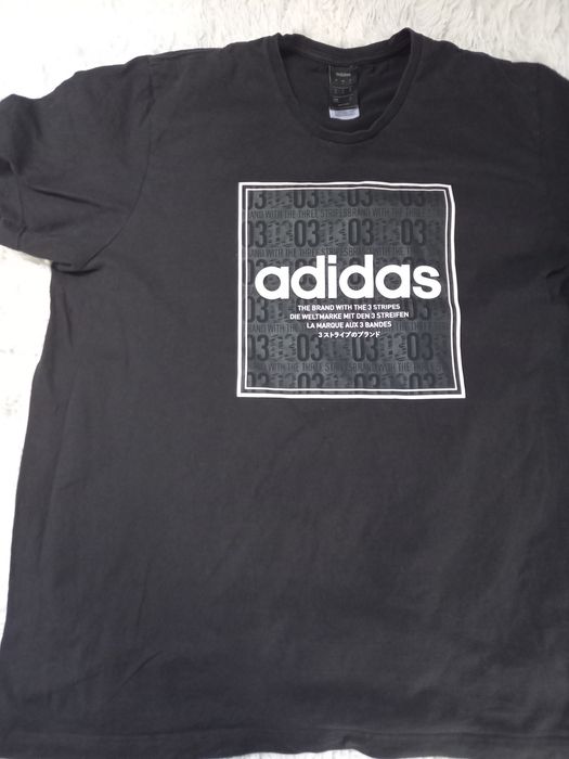 T-shirt męski czarny adidas rozmiar xxl