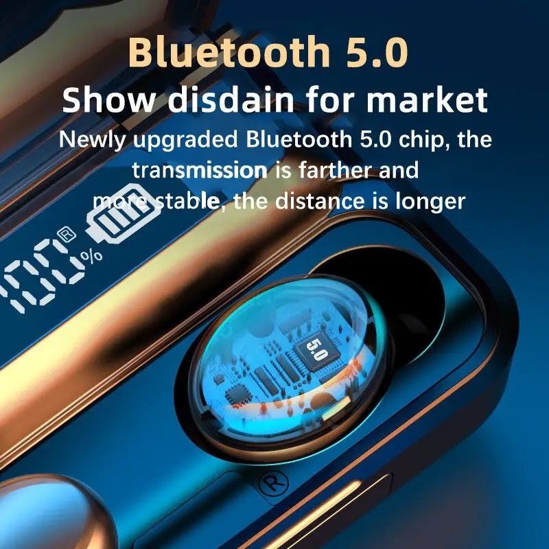 Phones / Auriculares Bluetooth F9 novos e selados
