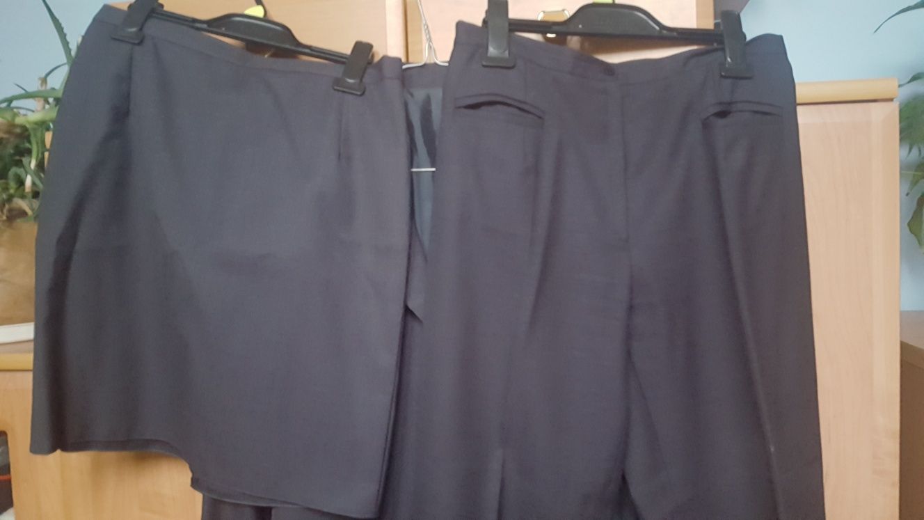 Marynarka żakiet damski spodnie spódnica komplet zestaw