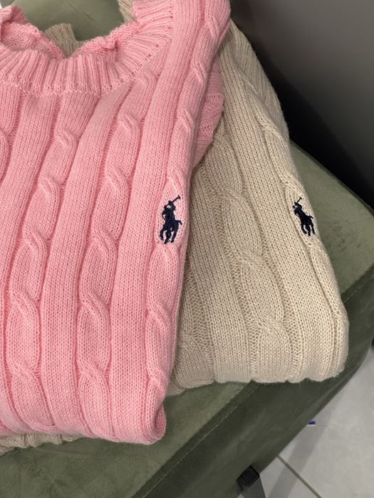 Светр жіночий, светр Ralph Lauren, рожевий светр, бежевеий светр