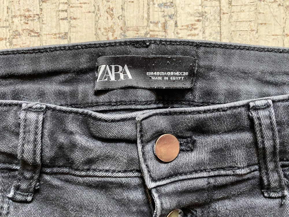 Spodnie Zara 40 L czarne rurki