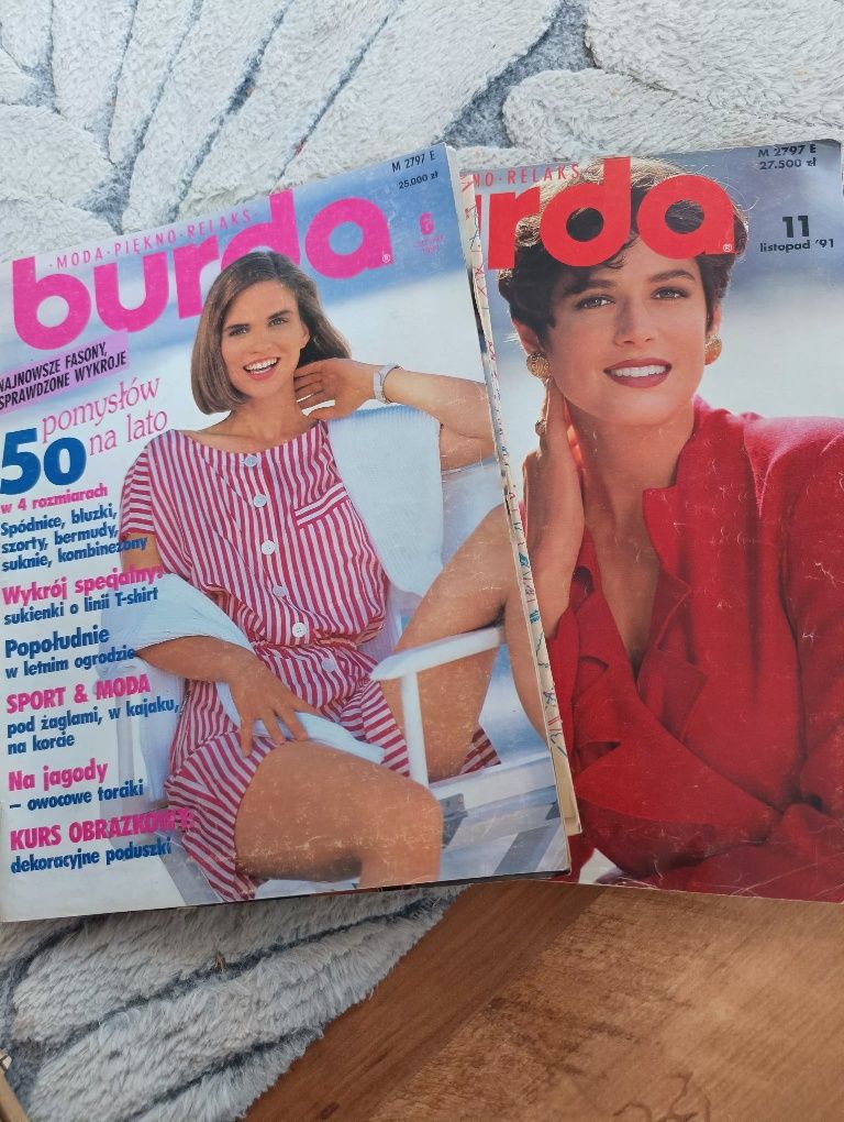 Wykroje Burda z lat 90 -16 sztuk komplet