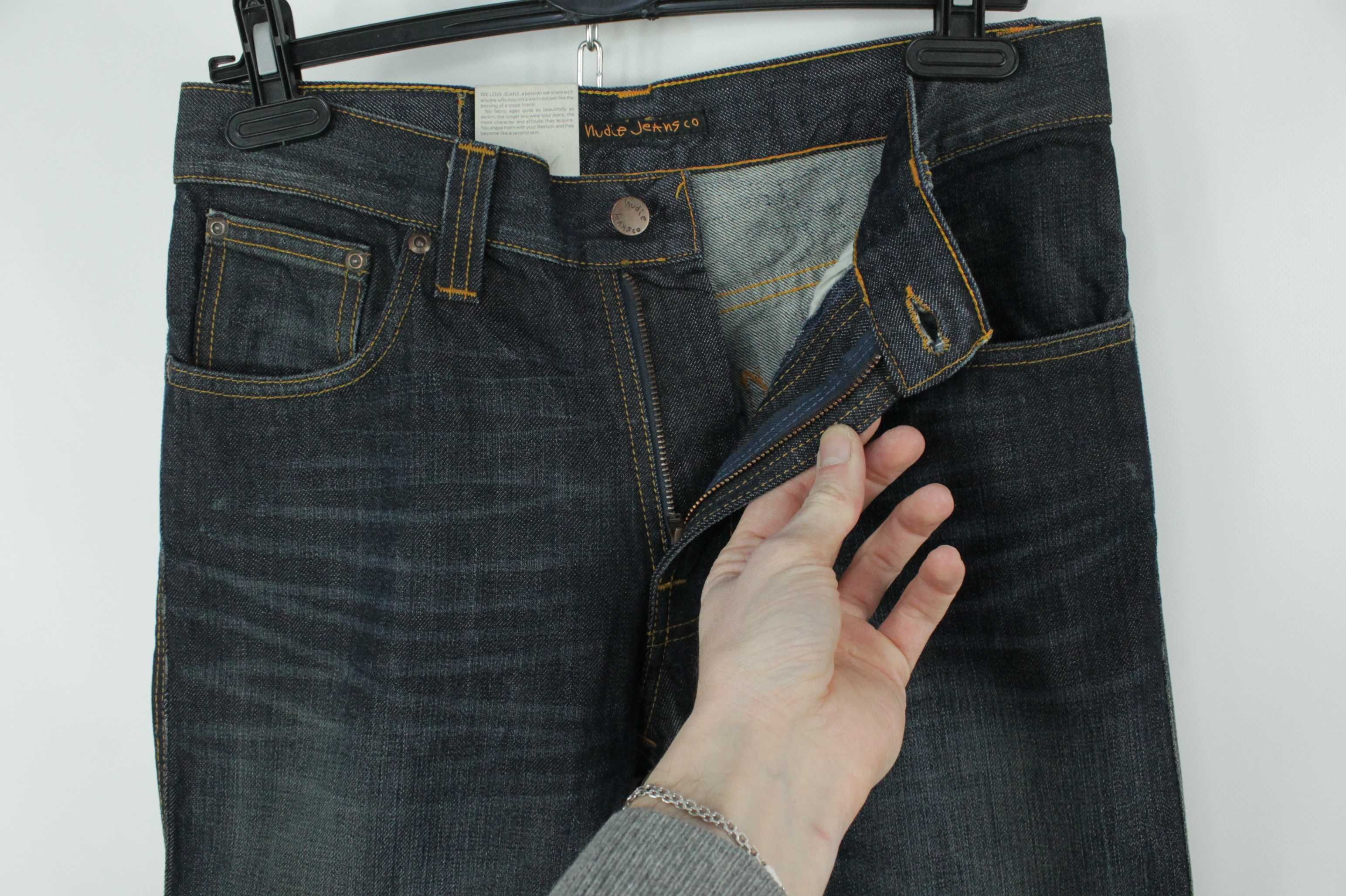 Якісні джинси Nudie Jeans Slim Jim ORG Winter Shades Denim W30/L34