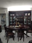 Conjunto Sala Jantar em madeira Cerejeira Lacada