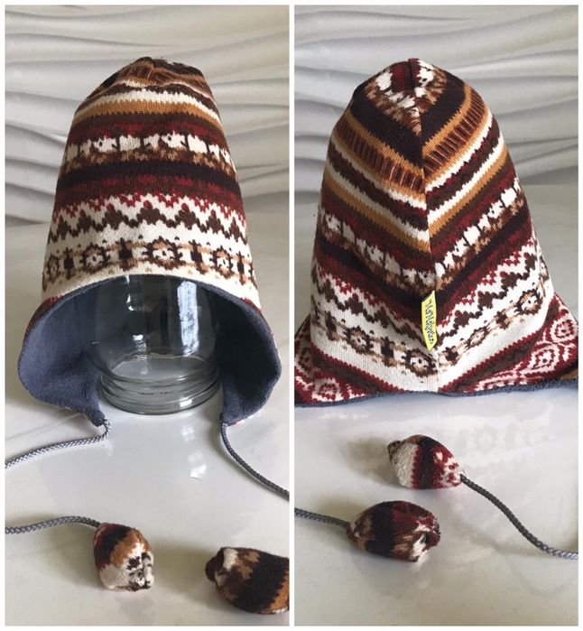 Шапка детская зима двухслойная набор шарф