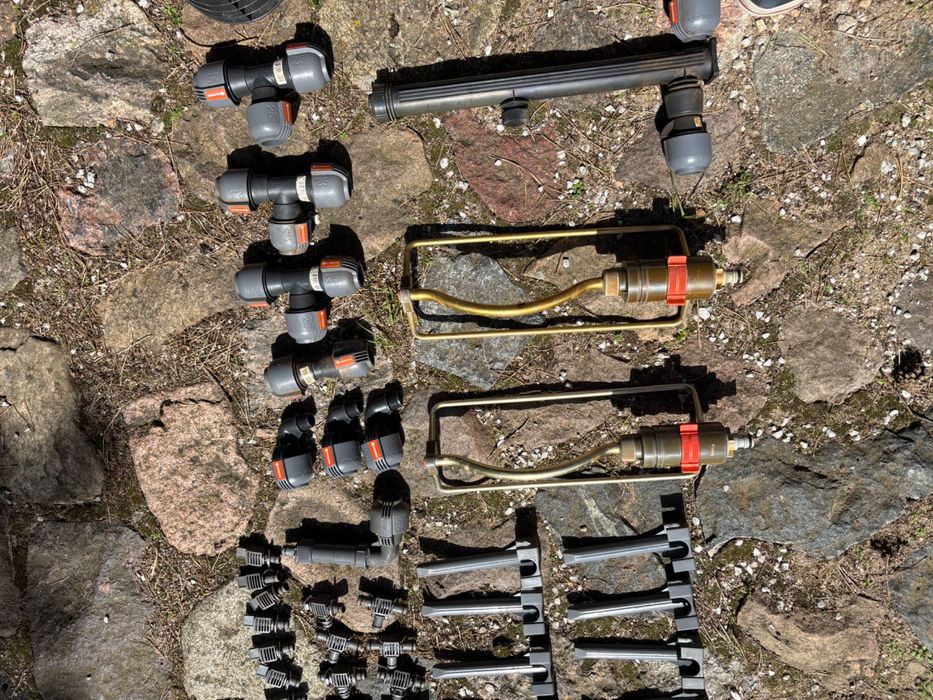 Elementy systemu automatycznego podlewania Gardeny