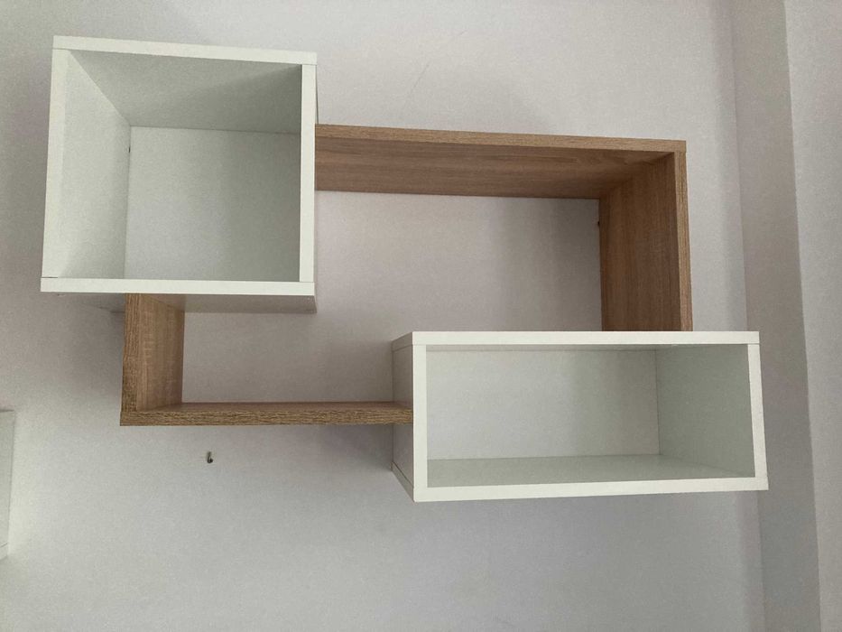 2 x Półka wisząca biała dąb sonoma styl nowoczesny skandynawski j.nowe