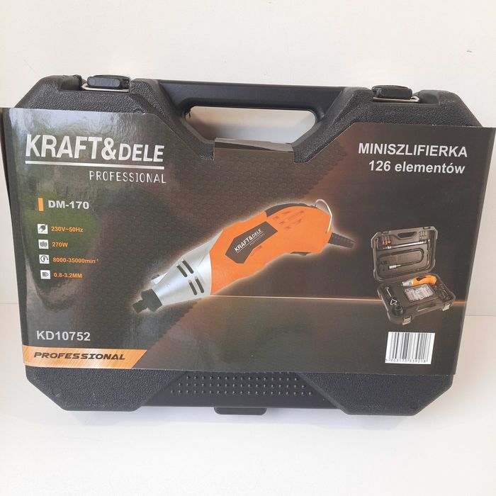 Mini szlifierka 270W + akcesoria 126el. KD10752