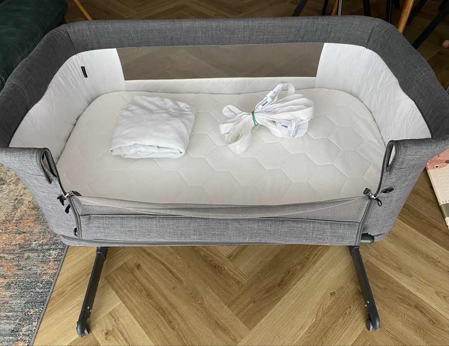 Espiro Cloud - łóżeczko dostawne 3 w 1 + Materac FikiMiki