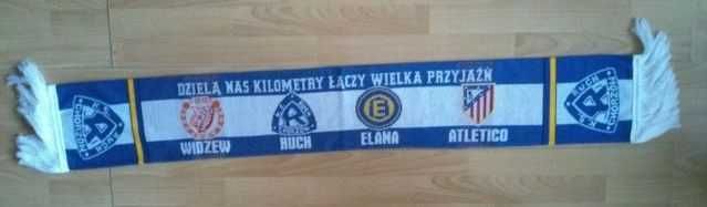 Szalik szaliki Widzew Łódź Ruch Chorzów Elana Toruń Atletico Madryt