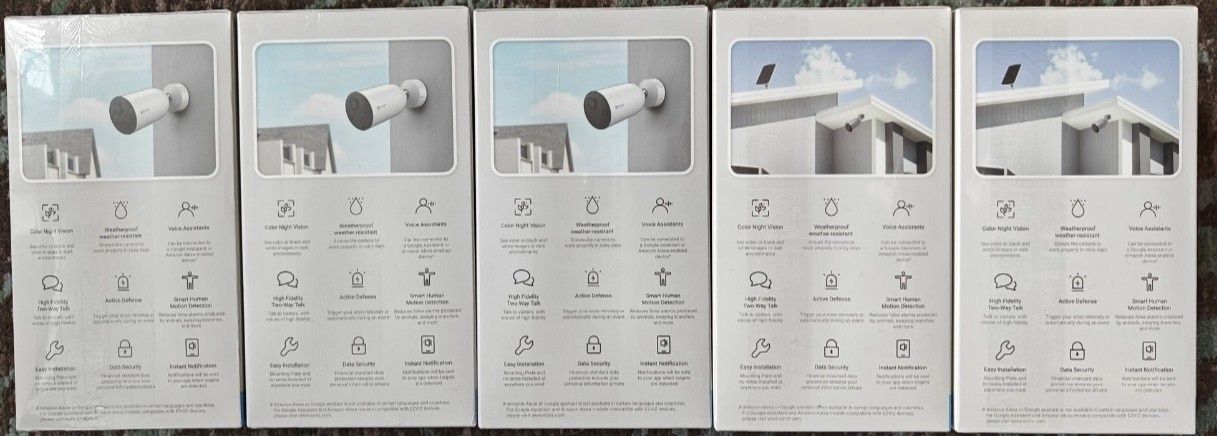 KAMERY EZVIZ zewnętrzne – Nowe, 2K+, WiFi, akumulatorowe, wysyłka.