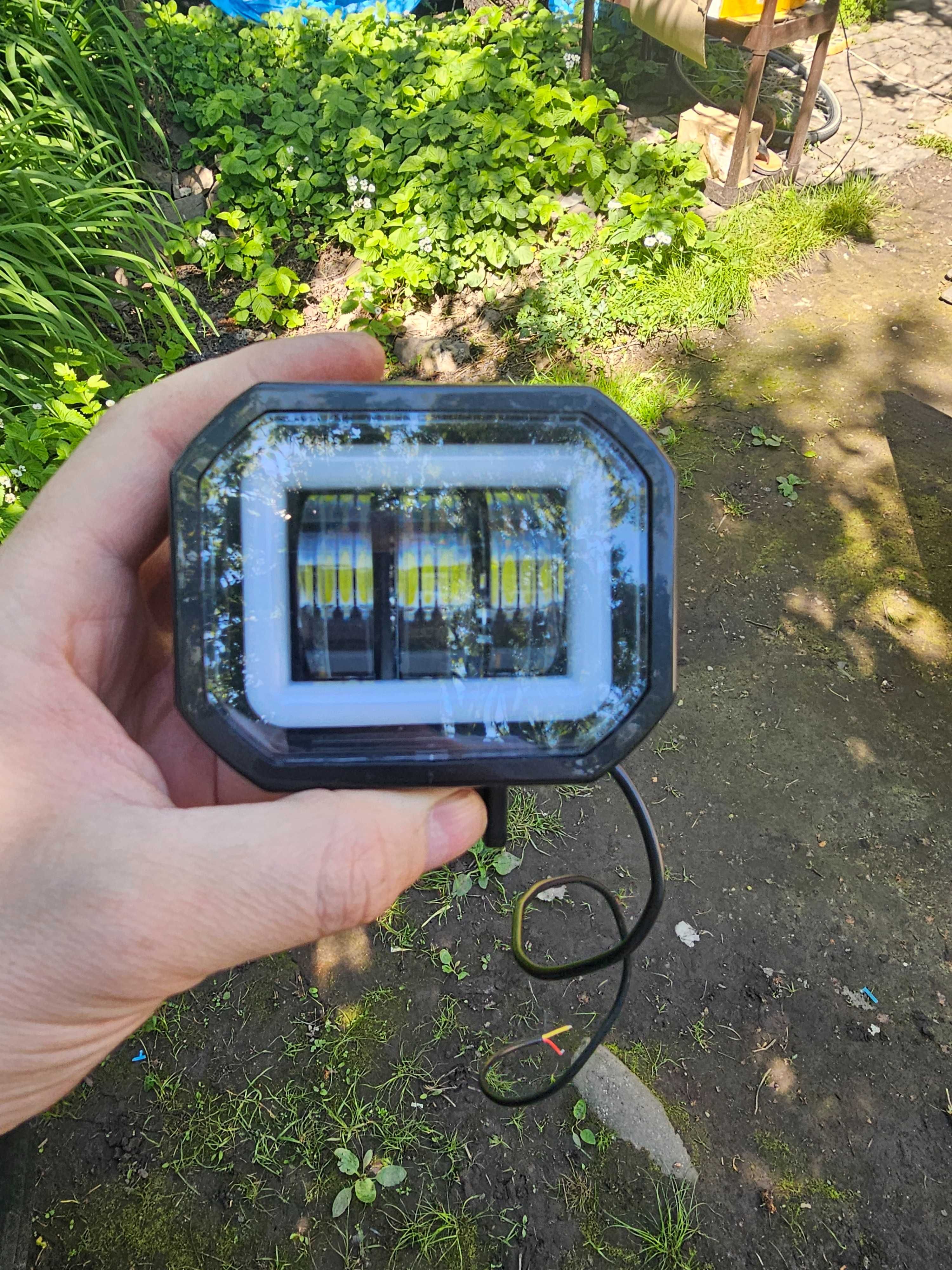 LED фари Arctic 3LED (3 лінзи), для самоката, мото  30W
