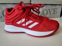 Buty sportowe do koszykówki ADIDAS PRO SPARK r.35 czerwone sneakersy