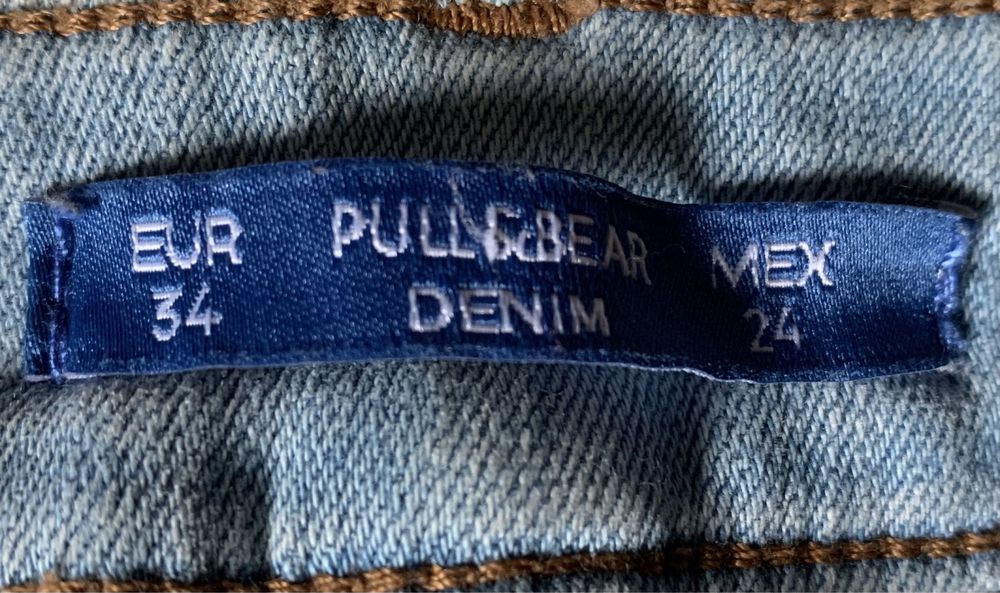 Calças de Ganga Pull & Bear, tamanho 34 / XS