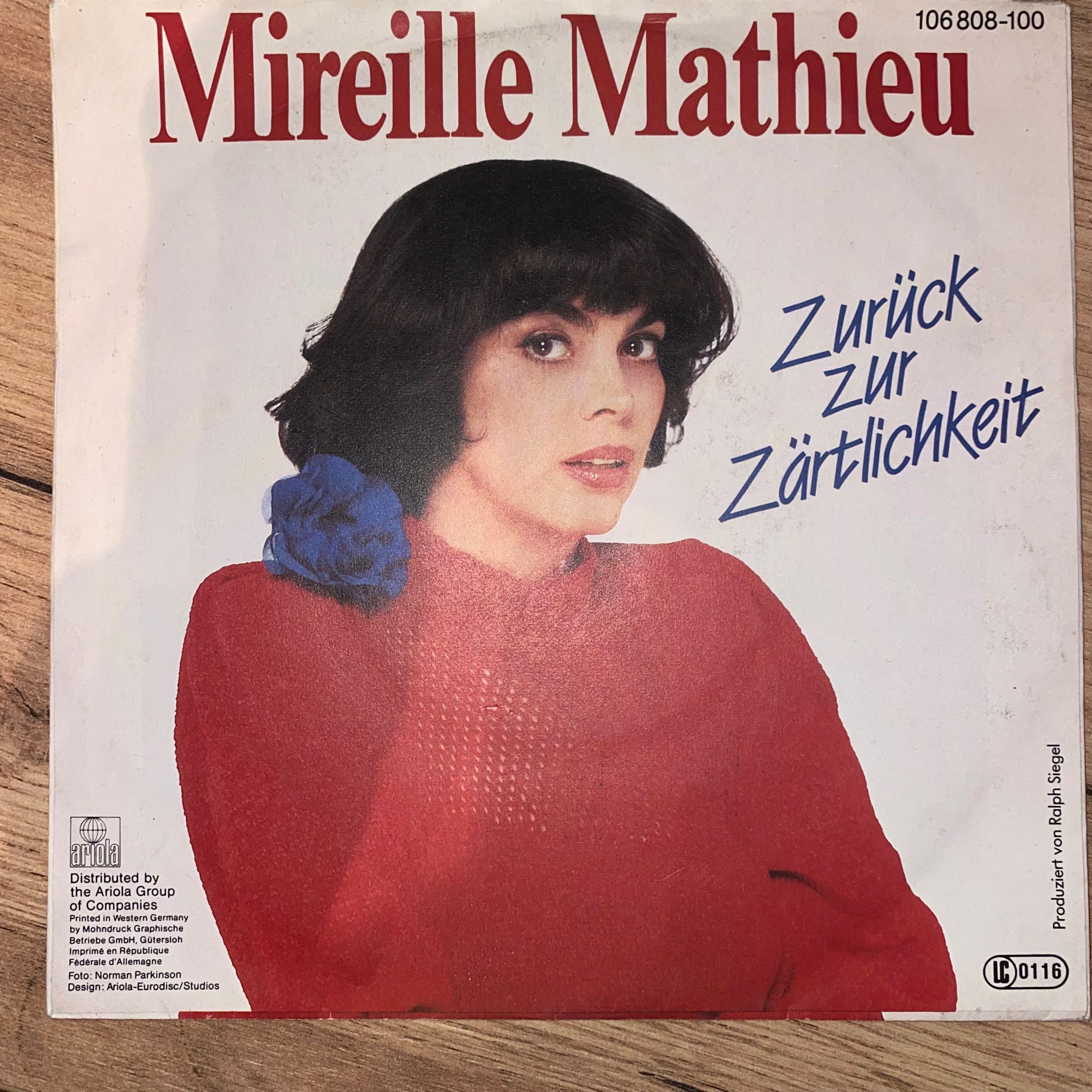 Mireille Mathieu - Zurück zur Zärtlichkeit - Winyl SP 7" - 1984