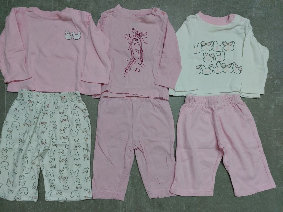 Pijamas e bodys manga comprida para bebé dos 6 aos 12 meses