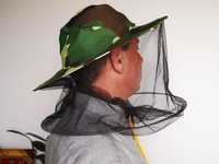 kapelusz pszczelarski, wędkarski ochronny - na komary, pszczoły, khaki