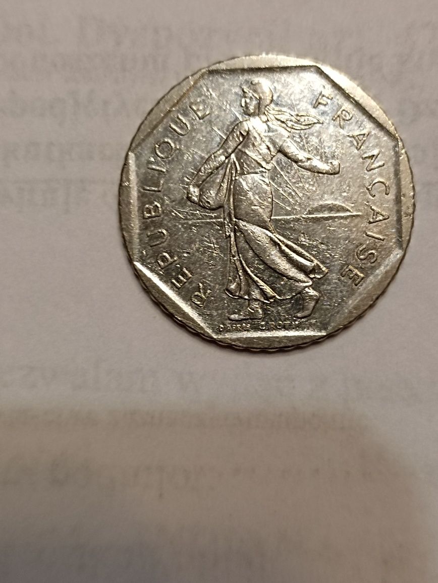 Moneta, Francja, Semeuse, 2 Francs,rok 1981