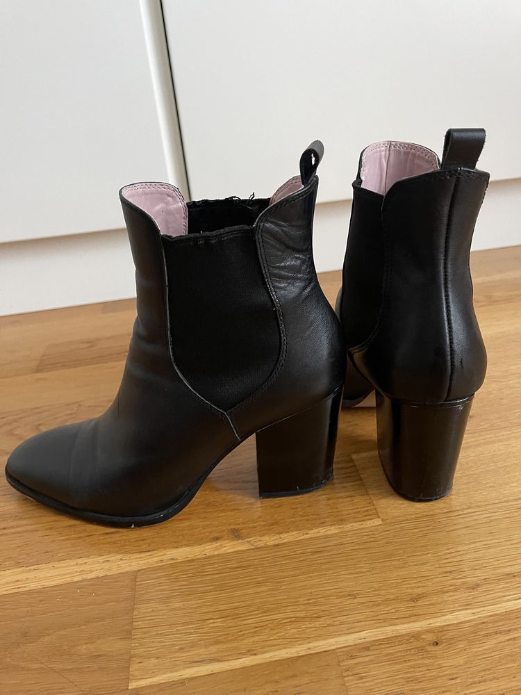 Botins Zara pretos 38