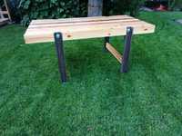 Stół industrialny - drewno + stal