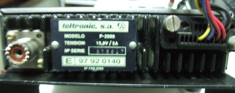 Rádio de Taxi VHF Teltronic P-2500