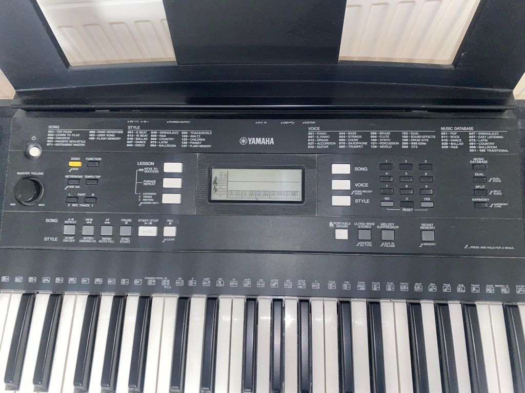 Klawisze Keyboard Yamaha E343 + stojak + krzesełko