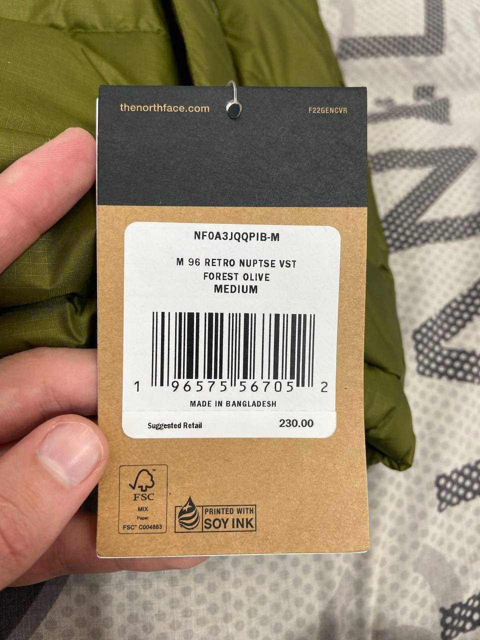 The North Face Men’s 1996 Retro Nuptse Vest + в подарунок кепка