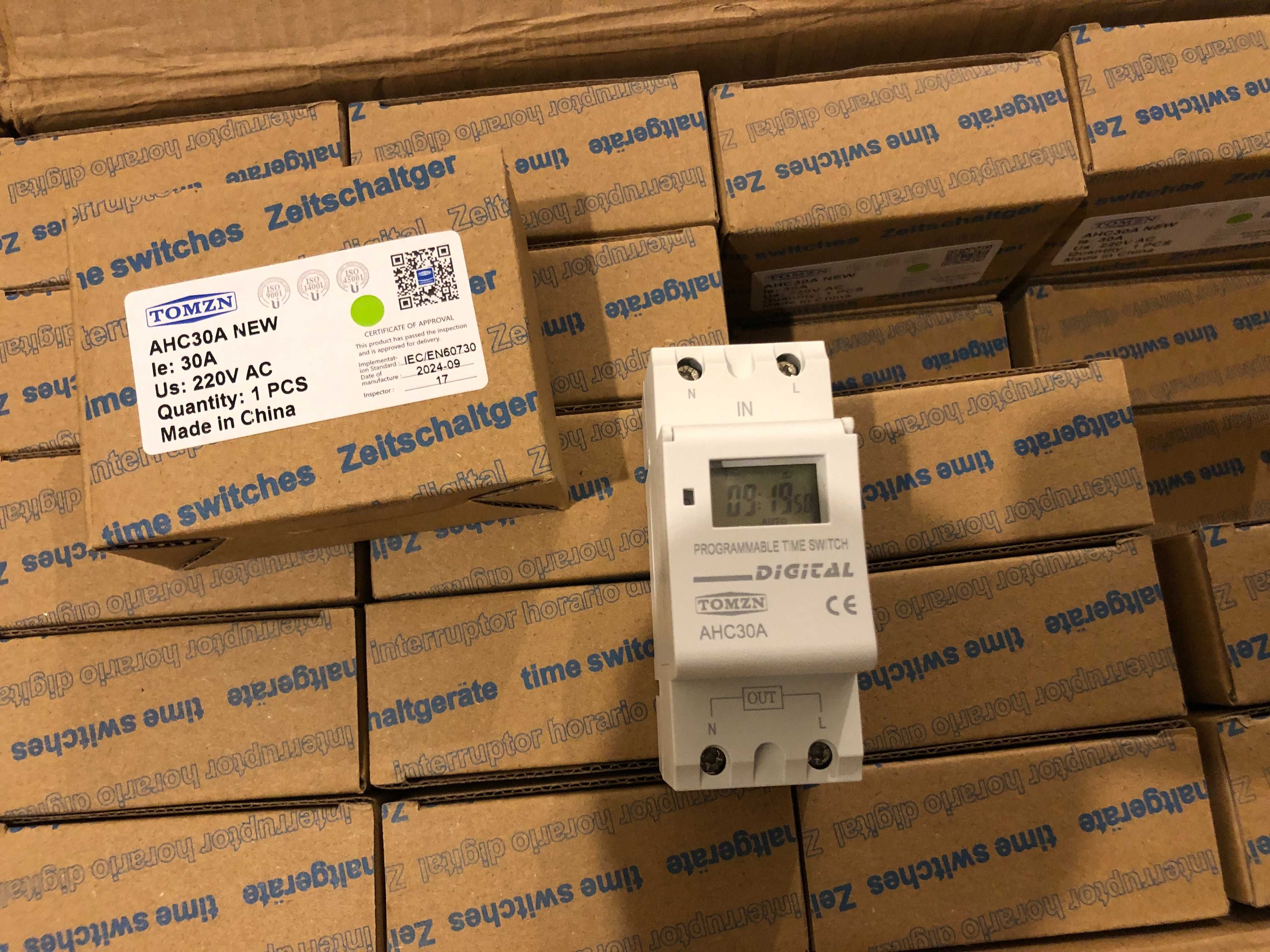 Таймер времени, реле времени TOMZN AHC30A NEW 220V 30A,  280 грн/шт