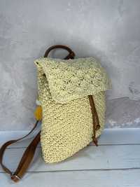 Рюкзак бренду David Jones жіночий ,плетенний.