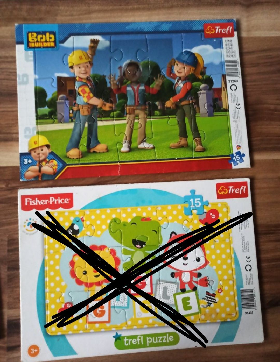 Puzzle Kubuś Puchatek królik Bugs Auta Bob budowniczy