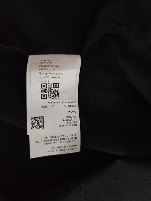 Сорочка  HUGO. Ero3-W 50475687 Чорний Extra Slim Fit