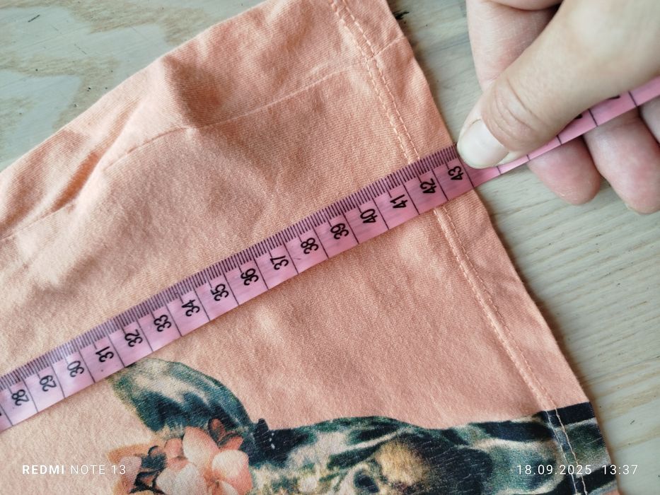 Pomarańczowa bluzka bez rękawów koszulka żyrafy żyrafa H&M 110/116