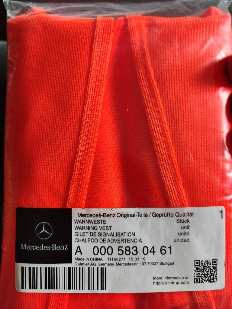 Kamizelka ostrzegawcza Mercedes Benz