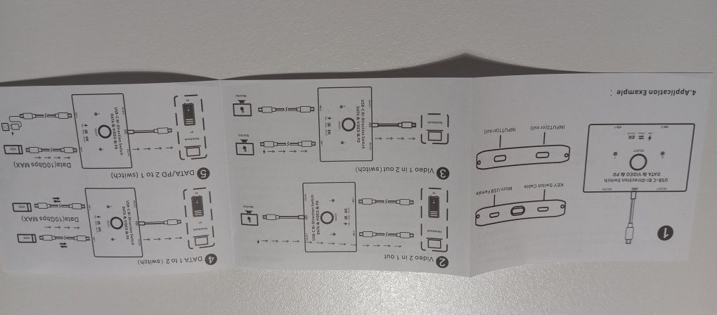 Kceve tipo C One bi KVM 8 K